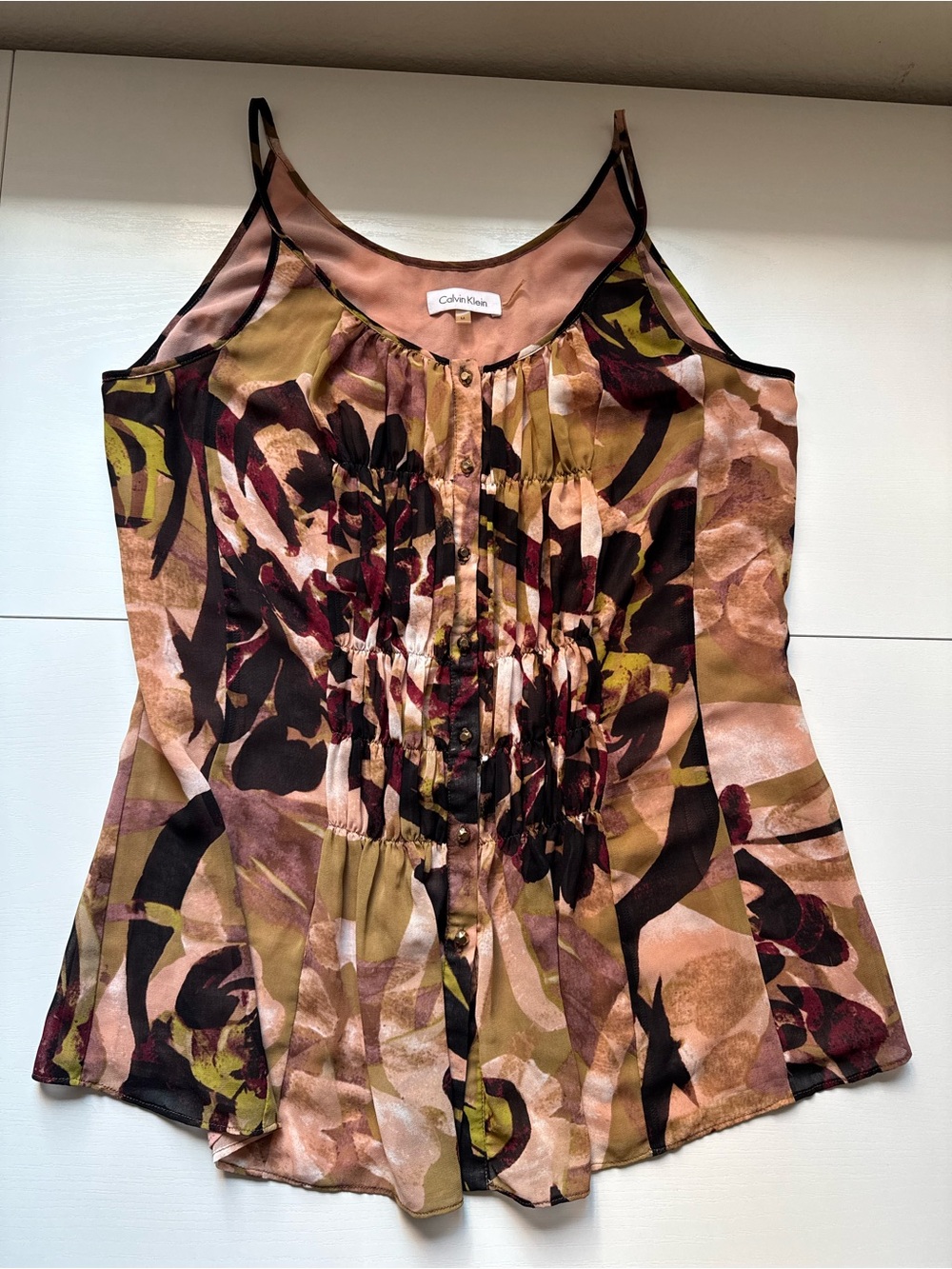 Calvin Klein Button Up Tank Top